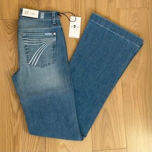 7 For All Mankind Dojo Original Jeans Women's Flare Leg Trouser NWT Size 27